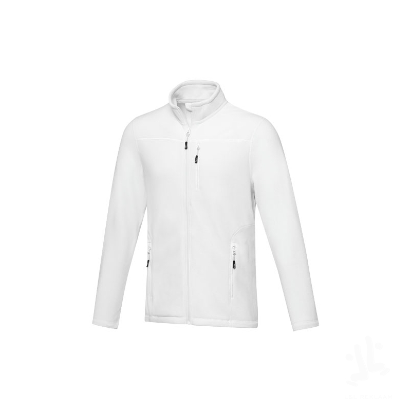 Amber men's GRS recycled full zip fleece jacket