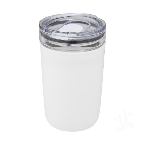 Bello 420 ml glass tumbler with recycled plastic outer wall