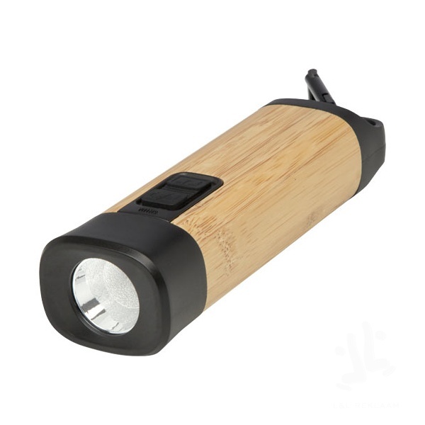 Kuma bamboo/RCS recycled plastic torch with carabiner