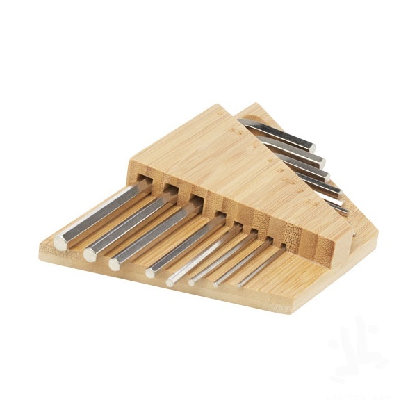 Allen bamboo hex key tool set