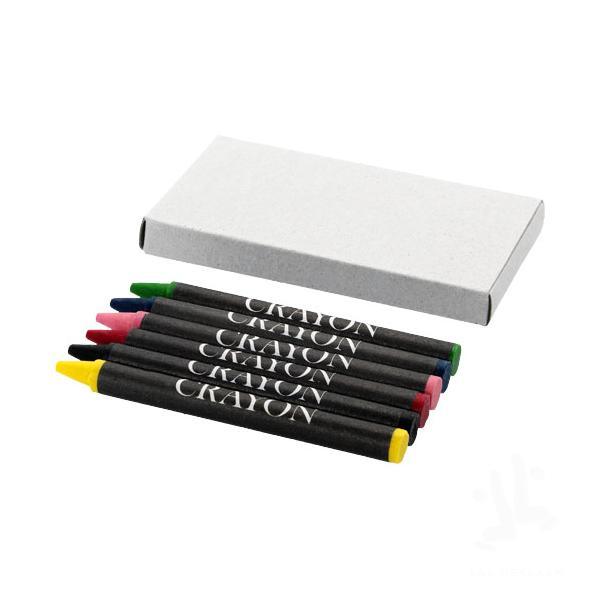 Ayo 6-piece coloured crayon set