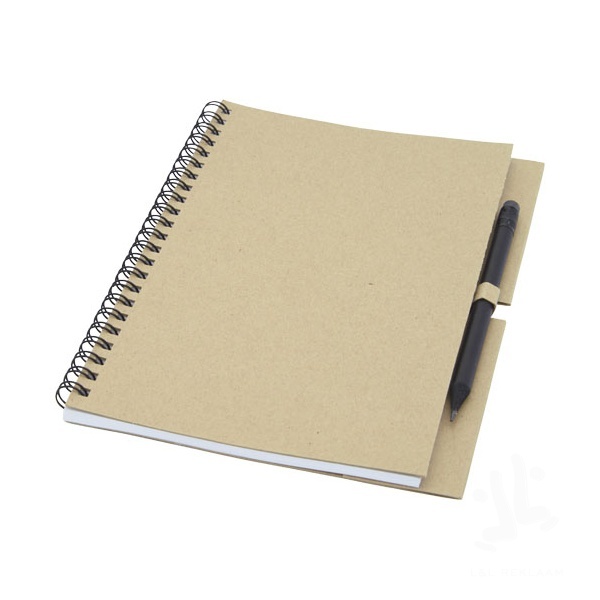 Luciano Eco wire notebook with pencil - medium