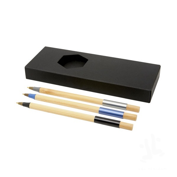 Kerf 3-piece bamboo pen set