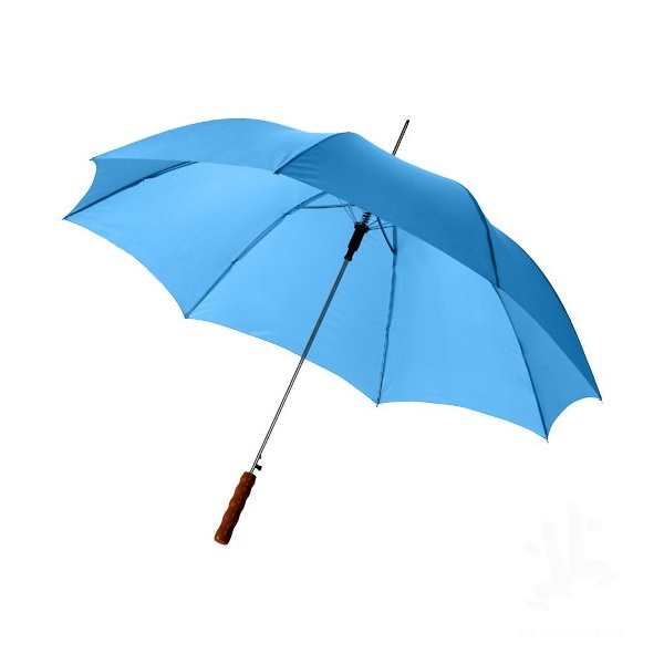 Lisa 23" auto open umbrella with wooden handle