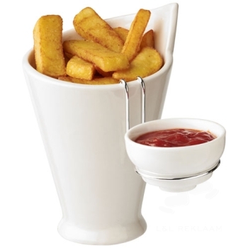 Chase fries and sauce holder