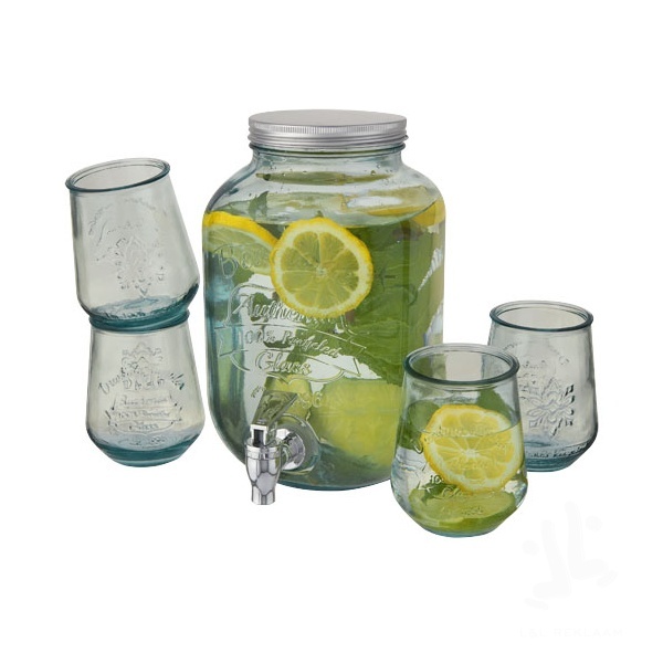 Jardim 5-piece recycled glass set