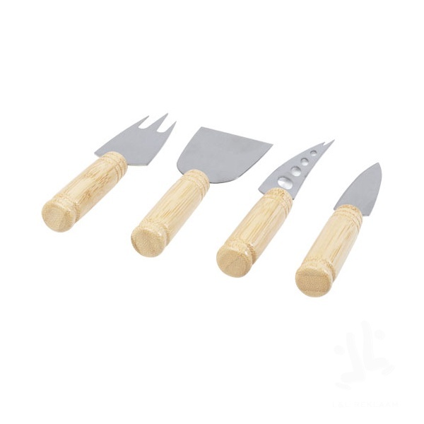 Cheds 4-piece bamboo cheese set