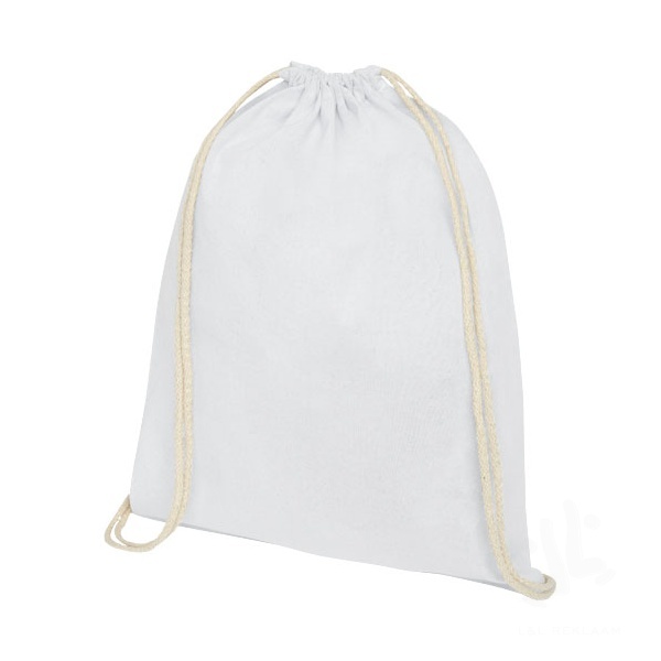 Oregon 140 g/m² cotton drawstring backpack