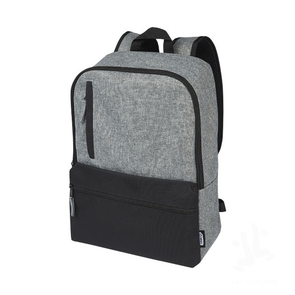 Reclaim 15" GRS recycled two-tone laptop backpack 14L