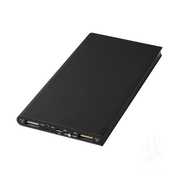 Plate 8000 mAh aluminium power bank