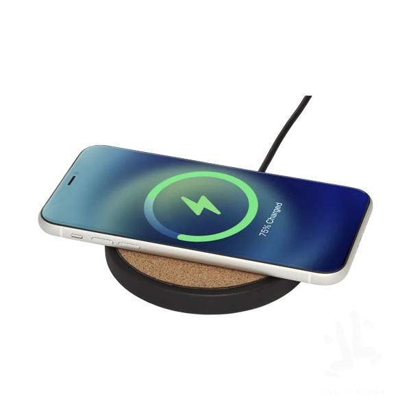 Kivi 10W limestone/cork wireless charging pad