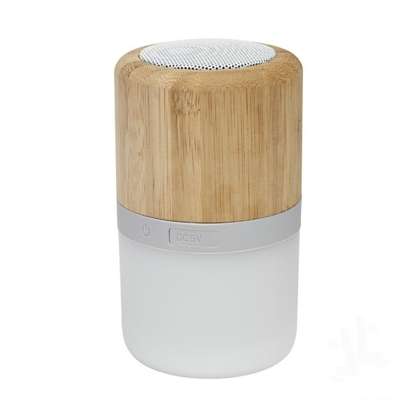 Aurea bamboo Bluetooth® speaker with light