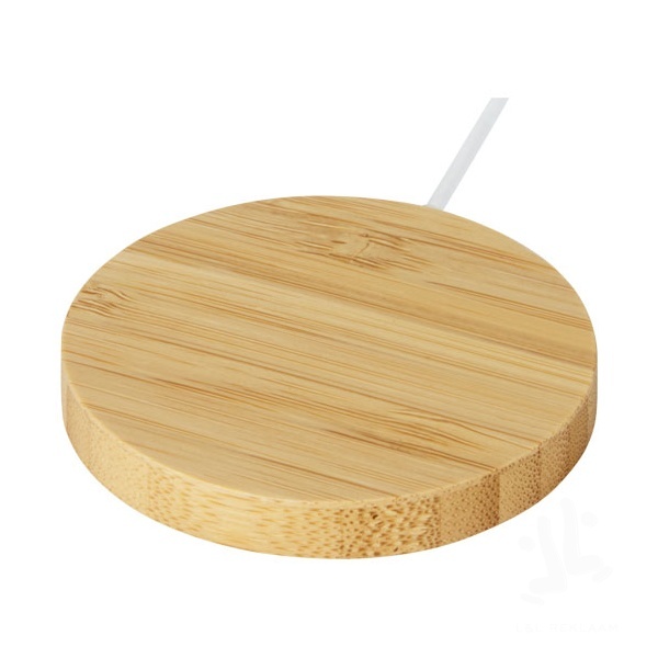 Atra 10W bamboo magnetic wireless charging pad