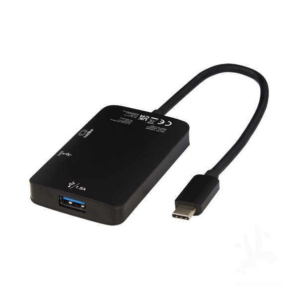 ADAPT aluminum Type-C  multimedia adapter (USB-A/Type-C/HDMI)