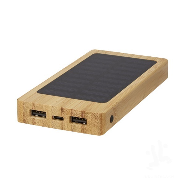 Alata 8000mAh bamboo solar power bank