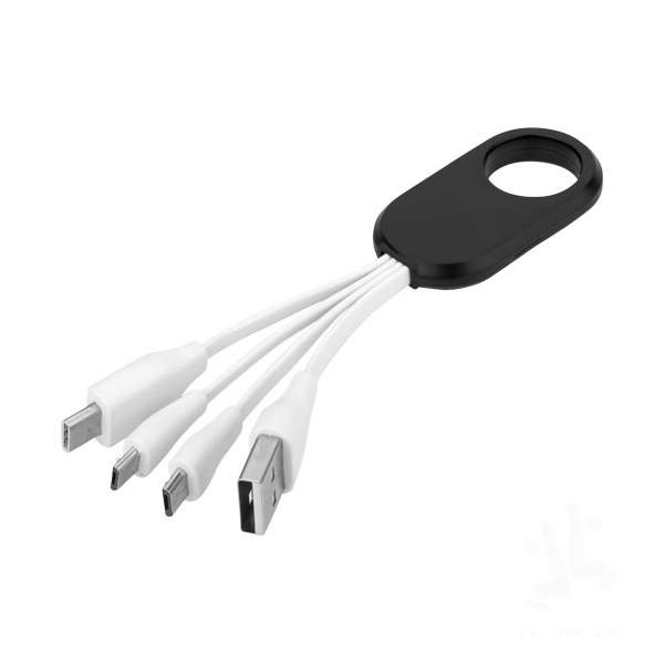 Troup 4-in-1 charging cable with type-C tip