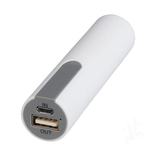 Jinn 2200 mAh power bank with rubber finish