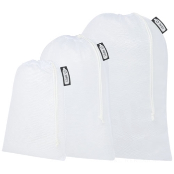 Set of 3 recycled polyester grocery bags
