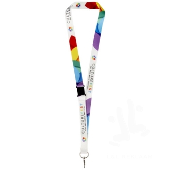 Lois sublimation RPET lanyard with safety buckle