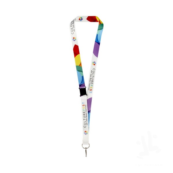 Lois sublimation RPET lanyard with safety buckle