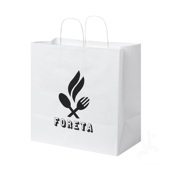 Kraft 80-90 g/m2 paper bag with twisted handles - X large