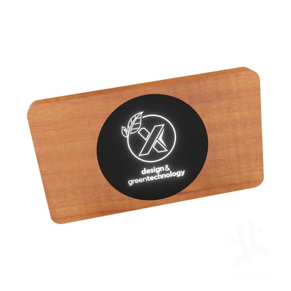 SCX.design P37 5000 mAh light-up wireless wooden powerbank