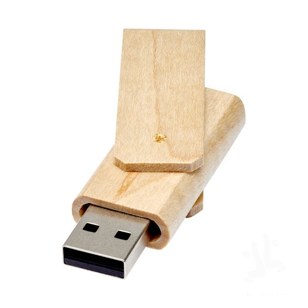 Rotate wooden USB