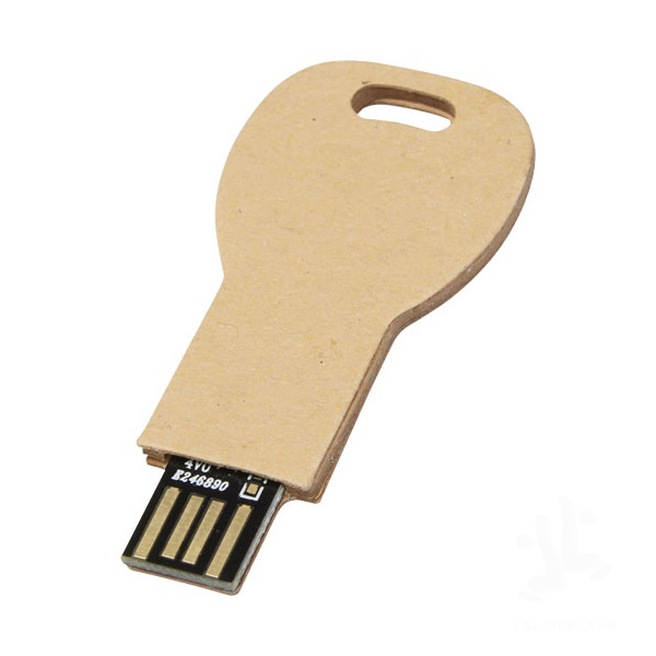 Key-shaped recycled paper USB 2.0