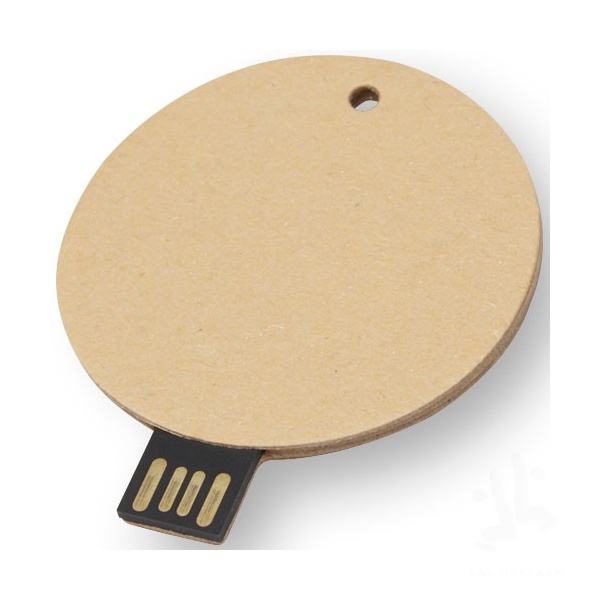 Round recycled paper USB 2.0