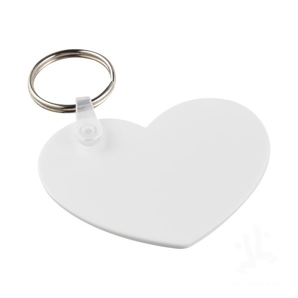 Tait heart-shaped recycled keychain