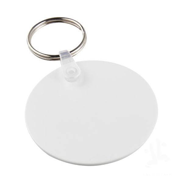 Tait circle-shaped recycled keychain