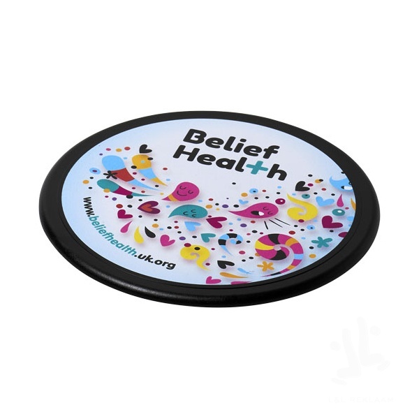 Terran round coaster with 100% recycled plastic