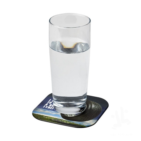 Brite-Mat® square coaster with tyre material