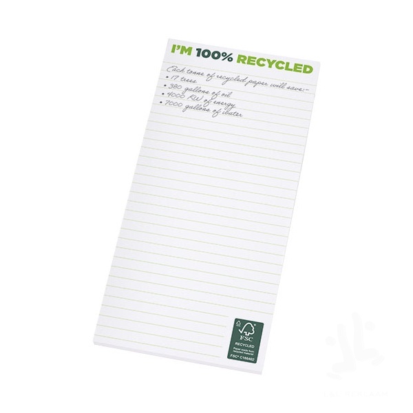 Desk-Mate® 1/3 A4 recycled notepad