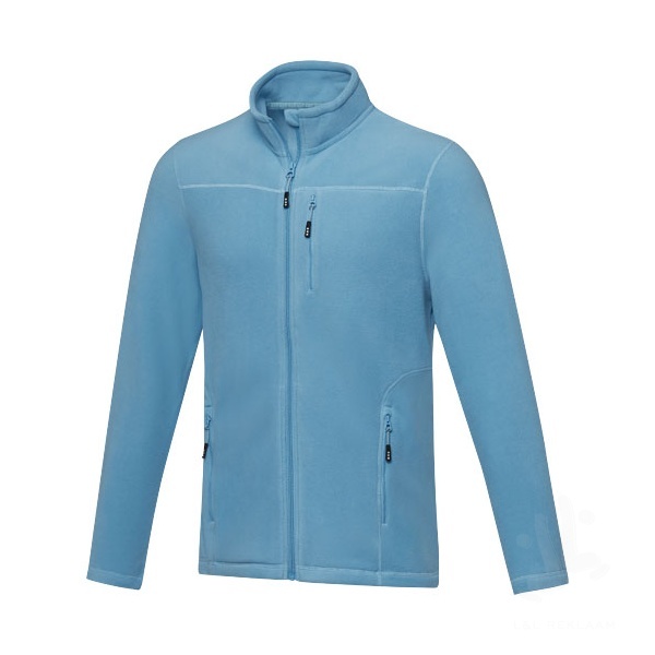 Amber men's GRS recycled full zip fleece jacket