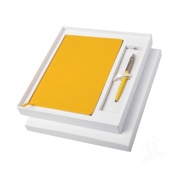 Classic notebook and Parker pen gift box