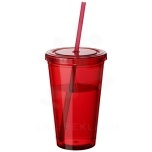 Cyclone 450 ml insulated tumbler with straw