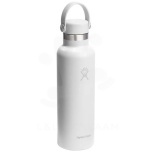 Hydra Flask Standard Mouth 621 ml insulated stainless steel water bottle with straw cap