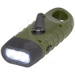 Helios recycled plastic solar dynamo flashlight with carabiner