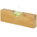 Flush bamboo spirit level with bottle opener