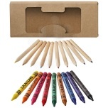 Lucky 19-piece coloured pencil and crayon set