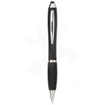 Nash coloured stylus ballpoint pen with black grip