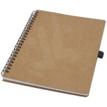 Cobble A5 wire-o recycled cardboard notebook with stone paper