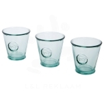 Copa 3-piece 250 ml recycled glass set