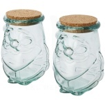 Airoel 2-piece recycled glass container set