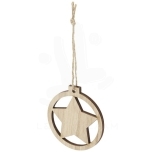 Natall wooden star ornament