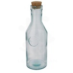 Fresqui recycled glass carafe with cork lid