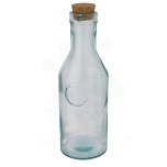 Fresqui recycled glass carafe with cork lid