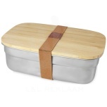 Tite stainless steel lunch box with bamboo lid