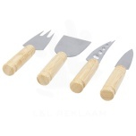 Cheds 4-piece bamboo cheese set